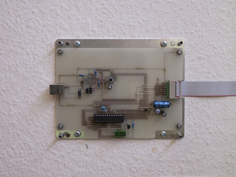 Wall mount with mainboard.